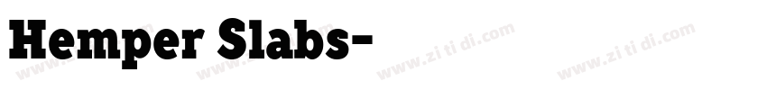 Hemper Slabs字体转换